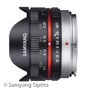 MFT Objektiv Samyang 7,5mm F3.5 Fish-Eye